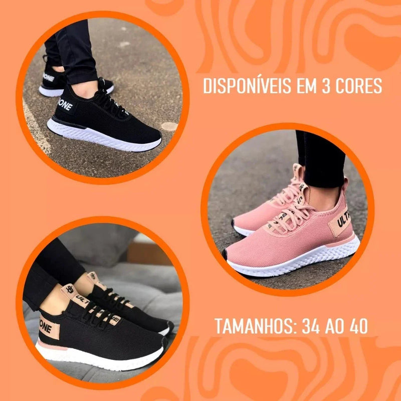 Kit Tênis Feminino para Corrida, Academia + Relógio