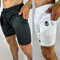 Kit 2 Shorts Kong 2 em 1 Para Academia