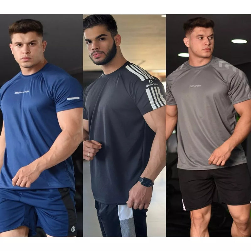 Kit 3 Camisa Camiseta Dry Fit Masculino